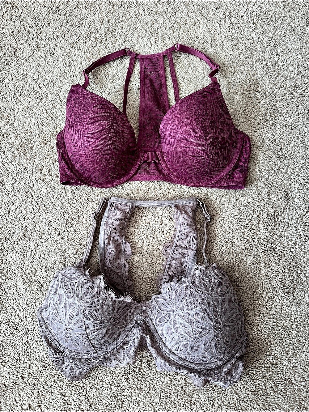 Victoria's Secret Pink Lace Bras - Two